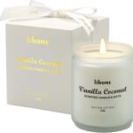 Candles Gifts for Women – Natural Soy Wax Candle for Home Scented Perfect for Christmas, Birthday, Mother’s Day, Vanilla Coconut Candles