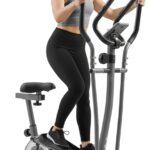 JLL Smart Upright Elliptical & Full-Body Cross Trainer – Compact, Low-Impact Cardio Machine for Home, Arm & Leg Workout, Whisper-Quiet, Heart Rate Monitor, Bluetooth with Fit App, Magnetic Resistance