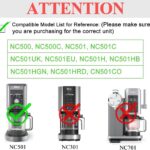 for Ninja CREAMi Deluxe Outer Bowl Lid, Reusable Replacement Lid Accessory Compatible with Ninja Creamy NC501 NC500 Series Ice Cream & Frozen Treat Maker, BPA-Free & Dishwasher Safe