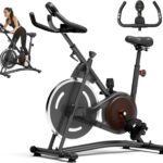 NAYSAYE Exercise Bike, Adjustable Stationary Bikes with Smartphone Mount, Professional Exercise Bike with Digital Pulse Display for Home and Office