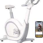 Exercise Bike,Smart Fitness Bike with 36 Levels Magnetic Resistance & 350LBS Weight Capacity,Personalized Training,LED Display & Comfortable Seat Cushion,Smart APP,for Home Gym