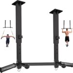 Ceiling Mount Pull Up Bar for Garage/Basement/Rafter – Heavy Duty 800LBS Adjustable Height Multi-Grip Chin Up Bar,Ceiling Joist/Beam Mounted Pull-Up Bar with Ball Finger & Round Anchors