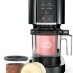 Ninja CREAMi Ice Cream, Sorbet, Milkshake Maker + 3 CREAMi Pints, Black