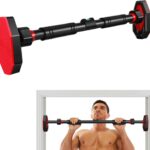 Pull Up Bar for Doorway, Adjustable Pull Up Bar, 25.5“-39.4” Telescopic Upper Body Strength Training System with Locking, Max 440lbs Steel Portable Door Frame Pullups BAR for Home, Gym