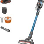 BLACK+DECKER Cordless Vacuum, Powerseries Extreme, Stick Vacuum Cordless Rechargeable, Interchangeable Floorhead with Crevice Attachment, 3 Speed Control, Lightweight, Blue (BSV2020G)