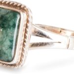 NOVICA Artisan Handmade Jade Cocktail Ring Artisan Crafted Sterling Silver Single Stone Guatemala Hemlock Desert Sage [crownbezel 0.5 in L x 0.4 in W x 0.2 in H Band Width 3 mm W] ‘Life Divine’