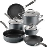 Circulon A1 Series with ScratchDefense Technology Nonstick Induction Cookware/Pots and Pans Set, 9 Piece, Graphite