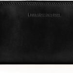 Portland Leather Goods Women’s Accordion Zip Wallet – Handcrafted in Durable, Full-Grain Leather – 8 Card Slots & Secure Zippered Pocket – Black