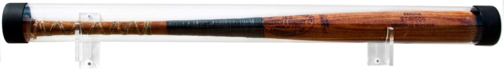 Better Display Cases Clear Acrylic Wall Mounts and Display Stands for Baseball Bats