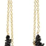 POSHPENDANT Handmade Long Gemstone Dangle Drop Earrings for Women – 8mm Natural Crystals with Brass Metal – Boho Spiritual Jewelry for Chakra Healing, Energy, and Birthstone Gifts