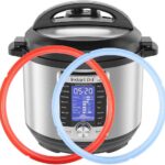 Silicone Sealing Ring for Instant Pot 8Qt, Fits Instant Pot 8 Quart Duo, Lux 8 Quart, Duo Plus, Ultra,Viva, RIO, Pro, Savory Sky Blue & Sweet Cherry Red – 2 Pack