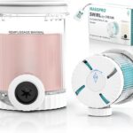 Containers Replacement for Ninja Swirl by CREAMi Pints and Lids 2 Packs,Compatible with NC700 Series Ninja Swirl Ice Cream & Soft Serve Makers,BPA-Free & Dishwasher Safe,16OZ*2