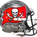 Mike Alstott Autographed Tampa Bay Buccaneers Football Full-Size Helmet – Hand Signed & Beckett Grading Services Authenticated