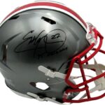 Eddie George Signed Ohio State Speed Full Size FLASH Authentic Helmet Beckett – Autographed College Helmets