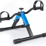 Folding Pedal Exerciser Mini Exercise Bike Under Desk Bike Pedal Exerciser for Arms and Legs Cardio Workout, Portable Desk Bike Peddler Machine for Sedentary Officer & Seniors