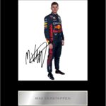 Generic Max Verstappen Pre Printed Signature Signed Mounted Photo Display #21 Printed Autograph Picture 10×8 Inch Mounted Wall Art for Living Room Decor