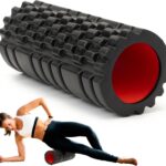 Foam Roller for Deep Tissue Massager, 13″ High Density Exercise Patented Roller for Muscle Massage and Myofascial Trigger Point Release Back Roller for Fitness, Yoga and Pilates (Black)