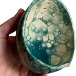 Pottery Herb Stripper Bowl, 2025 New Herb Stripper Bowl Ceramic Pottery,Pottery Herb Stripper Bowl, Handmade Herb Stripper Tool for Dishwasher and Microwave,Pottery Herbal Stripper (A)