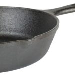 Lodge Cast Iron Skillet with Red Mini Silicone Hot Handle Holder, 8-inch