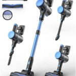 N8 Cordless Vacuum Cleaner, Lightweight Stick Vacuum with Powerful Suction, 2200mAh Battery, 40 Mins Runtime, Self-Standing, Rechargeable Vacuum Cleaners for Home Hardwood Floor Carpet Pet Hair