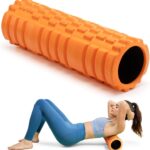 Foam Roller High Density 18″ Foam Roller for Deep Tissue Muscle Massage, Trigger Point Fitness Exercise Massage Roller Self-Myofascial Back Roller Release for Whole Body