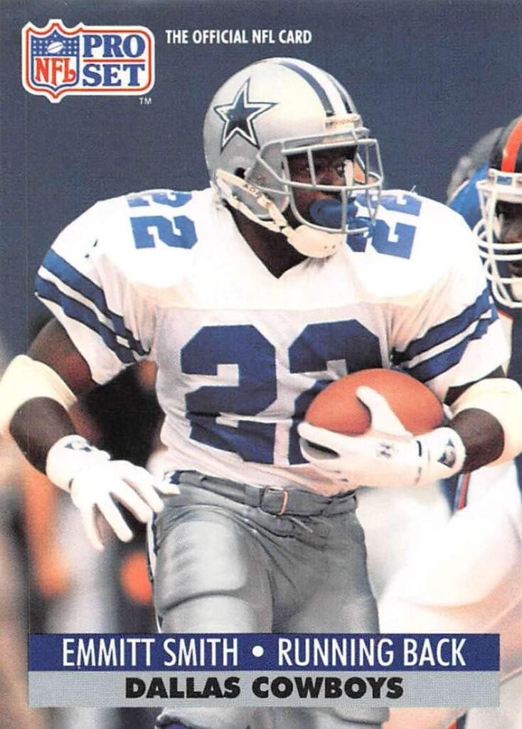 1991 Pro Set Football #485 Emmitt Smith Dallas Cowboys The Official Trading Card of the National Football League (NFL)
