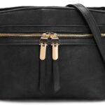 LA TERRE Zipper Pocket Crossbody Bags, Lightweight Medium Crossbody Purses Women’s Shoulder Handbags
