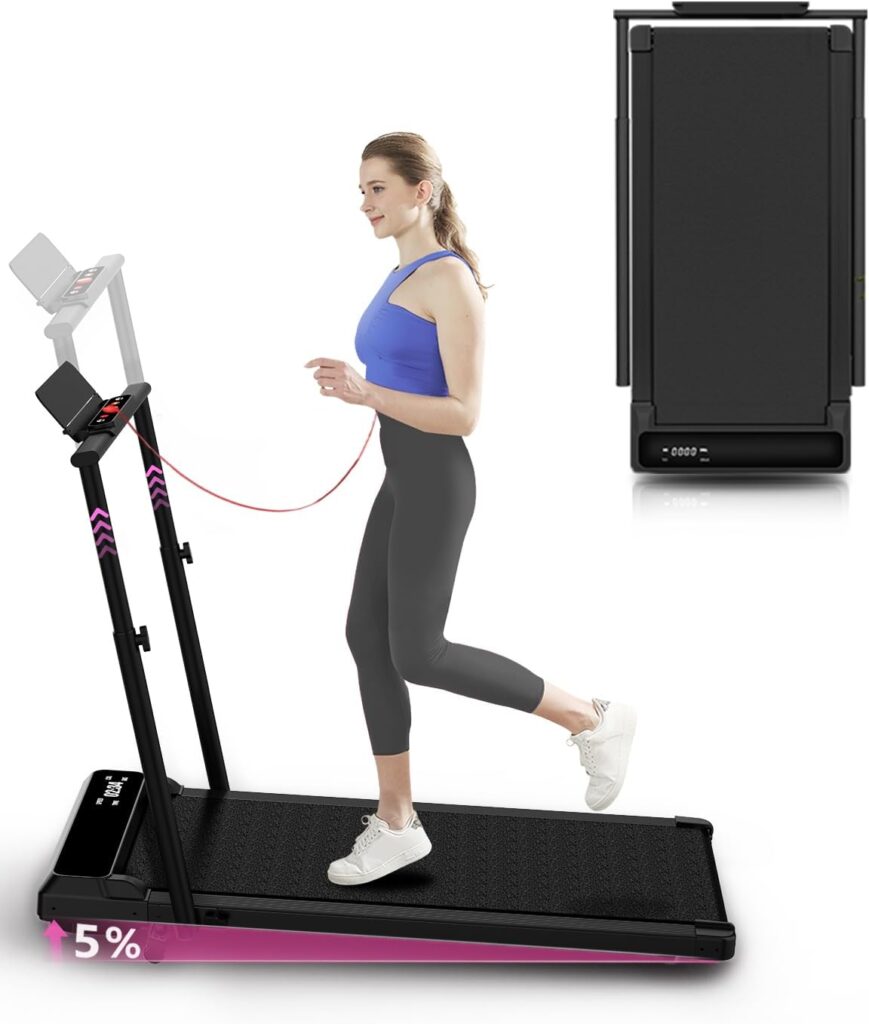 Walking Pad Treadmill Under Desk,Walking Pad for Office Home,Portable Mini Treadmill,2 in 1 Walking Jogging with Remote Control, LED Display