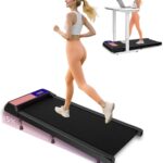 Under Desk Treadmill,Walking Pad with 5% Incline，Treadmills for Home & Office, 2.5HP Portable Treadmill with Remote Control and LED Display