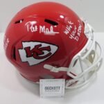 PAT MAHOMES SR. SIGNED Fullsize KANSAS CITY CHIEFS HELMET w/WhosYourDaddy BAS – Autographed NFL Helmets