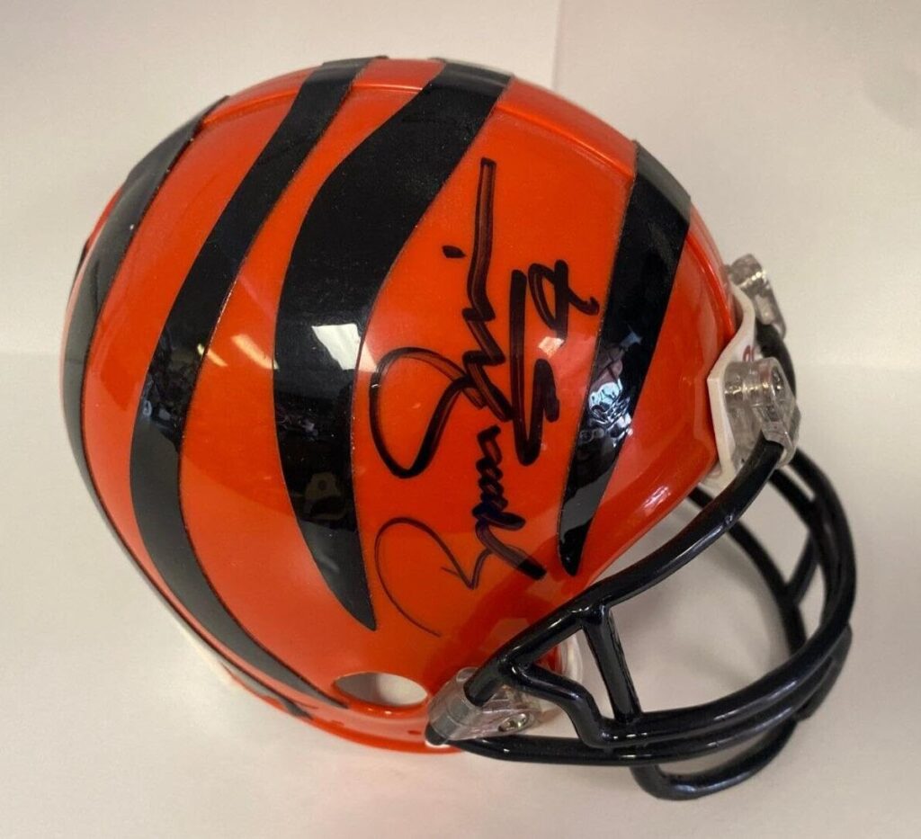 Boomer Esiason Cincinnati Bengals Signed Autographed Mini Helmet Beckett Auth – Autographed NFL Mini Helmets