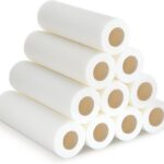 Nuenen 10 Pcs 9 Inch Foam Paint Roller, High Density Foam Paint Roller Covers Wall Paint Roller for Painting Doors Houses Cabinets Ceilings Furniture Smooth Even Finishes Flat Surfaces, White