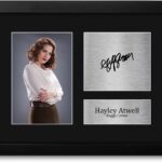 HWC Trading Hayley Atwell Captain America Peggy Carter Framed Gifts Printed Signed Autograph Picture for Movie Memorabilia Fans – US Letter Size