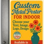 Custom Metal Posters By DC for Indoor Use – Personalized Metal Wall Art & Photo Prints | Vintage Signs, Metallica Poster, Wall Bedroom Decor | | Multiple sizes | Made in USA