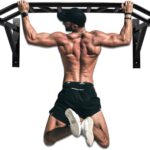 BDL Wall Mounted Pull Up Bar Chin Up bar Multifunctional Dip Station for Indoor Home Gym Workout, Power Tower Set Training Equipment Fitness Dip Stand Supports to 440 Lbs