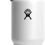 Hydro Flask Travel Water Bottle – Insulated Stainless Steel – Wide Straw Lid, Non Spill, Leakproof in 32 Oz White