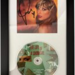 Taylor_Swift Signed the Life of a Showgirl #1 CD Autographed Framed Display Case 6.5×12