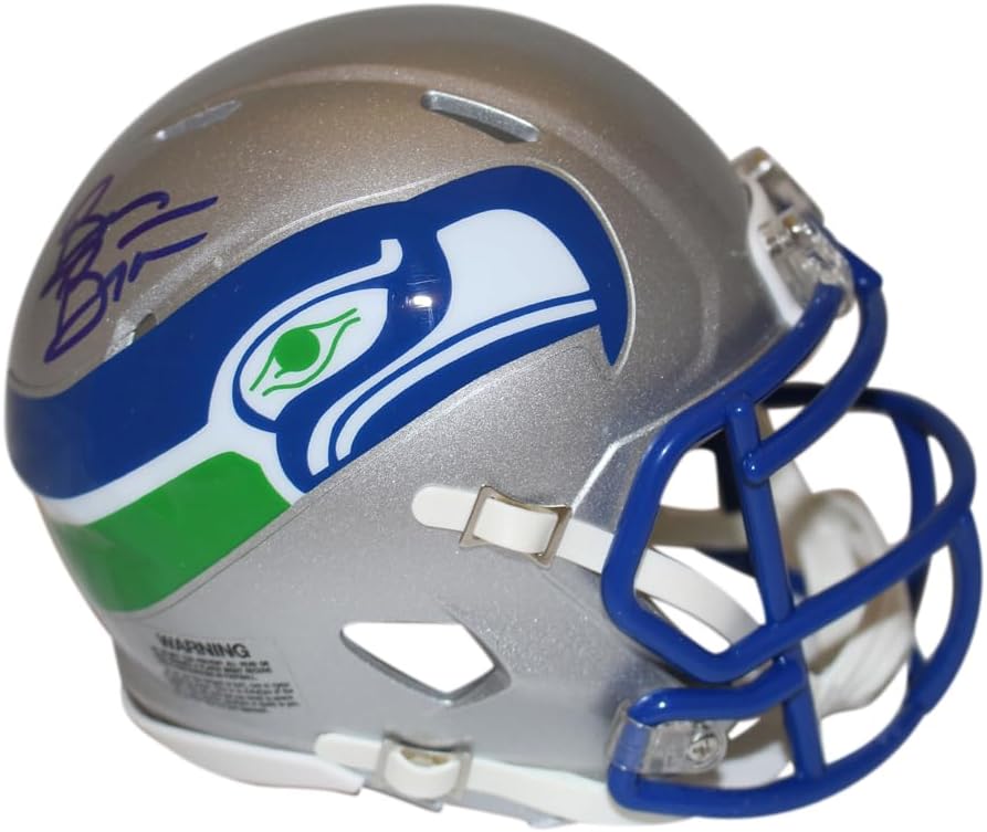 Brian Bosworth Signed Seattle Seahawks ’83-’01 Speed Mini Helmet BAS