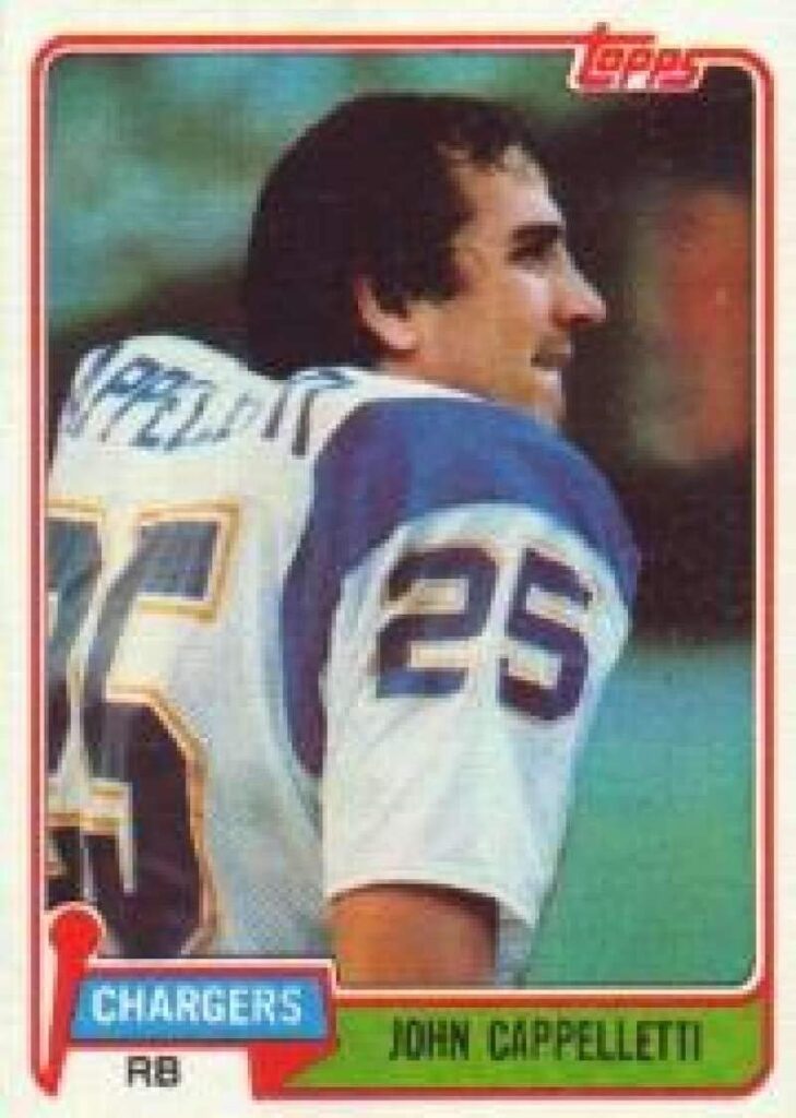 1981 Topps #337 John Cappelletti Chargers NFL Football Card NM-MT