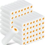 Nuogo 120 Pcs 4 Inch Foam Paint Roller Mini High Density Foam Roller Refills Paint Edger Tool for Walls Brings Smooth Finishes Flat Surfaces (White)