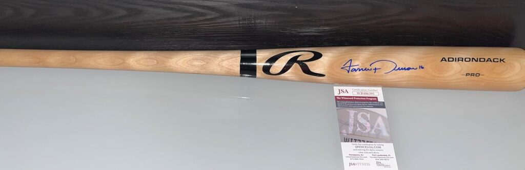 Jarren Duran Boston Red Sox Autographed Signed Blonde Baseball Bat JSA COA