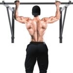 ECOTRIC 46″ Wall Mounted Pull Up Chin Up Bar Heavy Duty Gym Workout Fitness Home Mount Fitness 500lbs