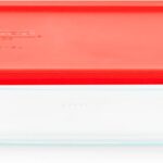 Pyrex Simply Store Glass Food Storage Container, Snug Fit Non-Toxic Plastic BPA-Free Lids, Freezer Dishwasher Microwave Safe, 6 Cup