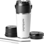 nutribullet Flip Portable Blender with Insulated Cup, White, NBPB50350AW