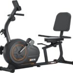 JEEKEE Recumbent Exercise Bike for Seniors,Stationary Bikes for Home, 300LB Capacity & 16 Levels Magnetic Resistance, Heart Rate Handle