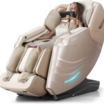RELX 2025 Massage Chair Full Body, 15 Modes Zero Gravity SL-Track Shiatsu Massage Chair Built-in Heat System, Airbag Massage with Body Scan, Deep Yoga Stretch, Calfrest Extension and AI Control(Cream)