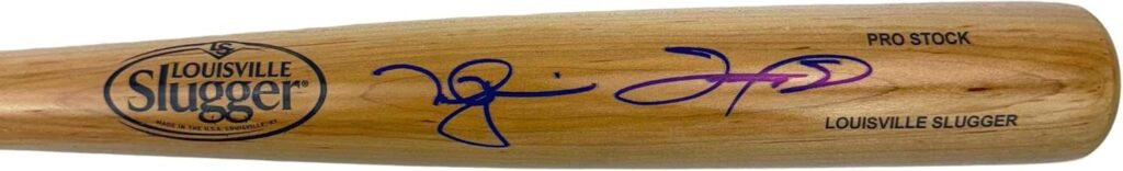 Autographed/Signed Mark McGwire & Sammy Sosa Dual Louisville Slugger Baseball Bat Beckett BAS COA