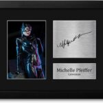 HWC Trading Michelle Pfeiffer Batman Catwoman Framed Gifts Printed Signed Autograph Picture for Movie Memorabilia Fans – US Letter Size
