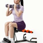 Deep Squat Machine, Adjustable Glutes Trainer Machine, Core & Abs for Low Impact Lower Body Workouts, Home Gym Push-Up Exercises, Easy to Assemble, 350Lbs Weight Capacity