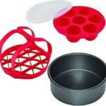 Instant Pot Official Cooking and Baking Set, Fits 6QT/8QT Electric Pressure Cooker and Duo Crisp Air Fryer Lid Combo, 4-Piece, Muticolored